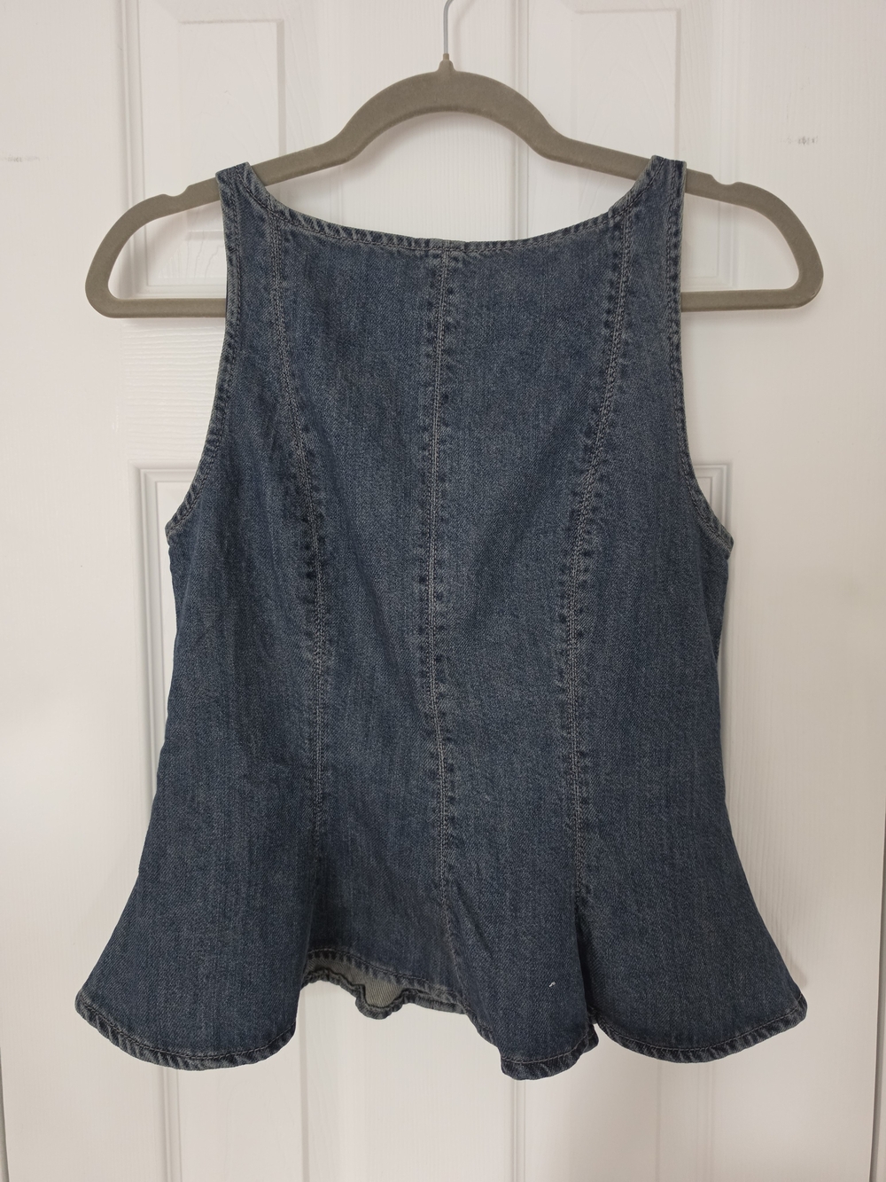 NWT H&M Denim Peplum Top